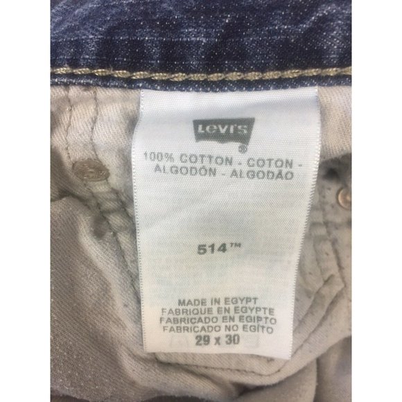 Levi's Mens's 514 Straight Fit Denim Jeans 29x30 Distressed Med Wash - Picture 7 of 9